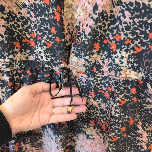 Karen Zambos Black Multicolor Abstract Colton Shirt Dress - Size Medium $150 - Picture 8 of 11